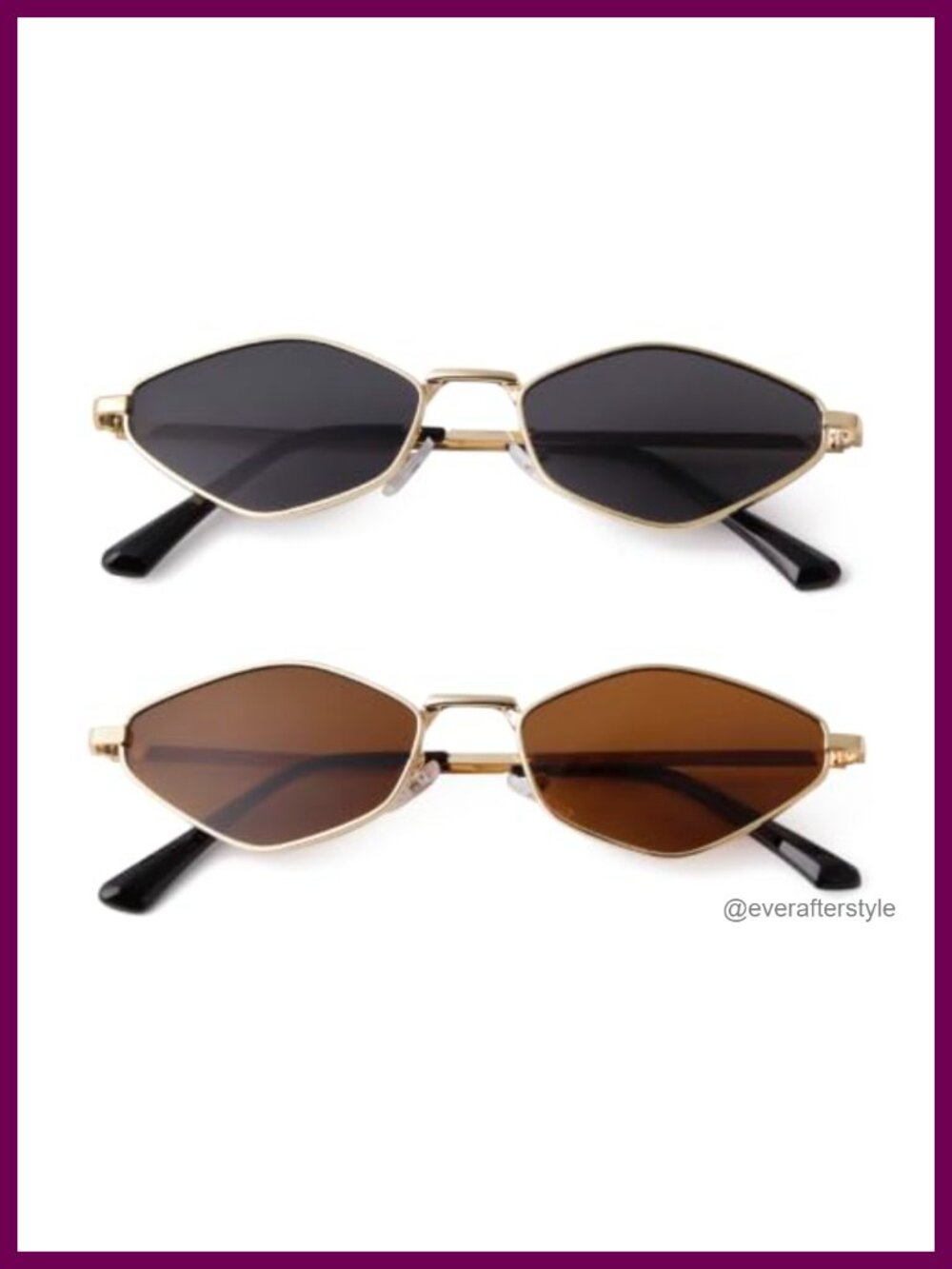 Retro Hexagon Metal Sunglasses UV400 Geometric Full Frame